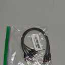 1ft RCA 1 Female to 2 Male Audio Speaker Y Adapter Splitter Cable (2 Pack)