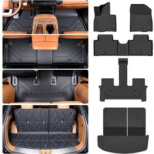 Prosheve Floor Mats & Cargo Liner Set for 2026 Hyundai Palisade 7/8 Seats,(Only Fit Gas) Custom Fit All Weather TPE Floor Liners for 2026 Palisade Se Sel Sel Premium Xrt Limited Calligraphy
