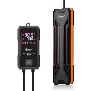 hygger Aquarium Heater 300W, Submersible Fish Tank Heater with Digital LED Controller and Intelligent Leaving Water Automatically Stop Heating System, for Freshwater and Saltwater