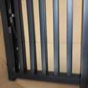LZRS Freestanding Dog Gate 30 inch Tall - 3 Panels Solid Wooden Pet Gate for Doorways, Stairs & Hallways, Expandable & Foldable with Support FeetIndoor Use,Black