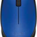 Logitech M170 Wireless Mouse for PC, Mac, Laptop, 2.4 GHz with USB Mini Receiver, Optical Tracking, 12-Months Battery Life, Ambidextrous - Blue