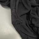 REORIA Women's Fall Mesh Long Sleeve Midi Ruched Bodycon Dress Mock Neck Elegant Club Evening Party Cocktail Dresses, M