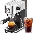 atatix Espresso Machine, 20 Bar Espresso Coffee Machine with Milk Frother