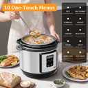 NEWBULIG 10-In-1 Electric Pressure Cooker, 3 Quart Multi Cooker for Rice, Stew and Steam, Small Programmable Stainless Steel Pot with Slow Cook Function and Ceramic Inner Pot