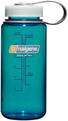 Nalgene 16 oz Wide Mouth Water Bottle | Slim Cup Holder Size, BPA-Free, Durable & Leak Proof, Lightweight Travel Bottle, Trout