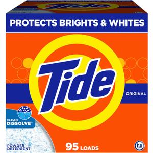 Tide Powder Laundry Detergent, Original Scent, 95 Loads, 108 oz
