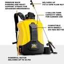 4-Gallon Battery Powered Backpack Sprayer, Compatible with DeWalt 20V MAX, 0-90 PSI Adjustable, 100+ Gal Per Charge, Cordless Garden Sprayer for Lawn Care, Tool Only (Battery Not Included)