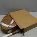 Hooqict Football Pinata with Bat Stick & Hanging Loop for Boys Football Birthday Party Decorations Game Day Tailgate Party Supplies Kids Sports Ball Pinata