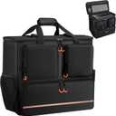 Computer Desktop Tower Large Carrying Case, PC Travel Case for Computer's Box for Moving, Portable Gaming Backpack for Keyboard, Mouse and Accessories, Bag Compatible with ATX/M-ATX mainframe chassis (Black)