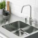 Soap Dispenser for Kitchen Sink(Brushed Nickel),Stainless Steel Countertop Dish Soap Dispenser Pump with 47 '' Extension Tube kit