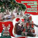 Jenaai 24 Pcs Christmas Money Holder for Cash Gift Reindeer Money Holder Ornament Bulk Wooden Christmas Tree Gift Cash Hanging Ornament Here are a Few Bucks for Xmas Party Stocking Stuffers Gifts