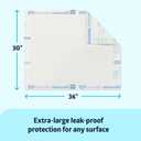 Medline Advanced Ultrasorbs Drypads, 30" x 36", 70 Count, Large Disposable Bed Pads, Incontinence Bed Pads, Super Absorbent Chucks For Adults, Elderly, 300 lb Weight Capacity