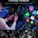 MoKo Wireless CarPlay Adapter for iPhone 2025, Only for iPhone iOS 10+ and Cars with Built-in Car Play, Converts Wired Car Play to Wireless Dongle,Plug and Play Fast Response Bluetooth CarPlay Adaptor