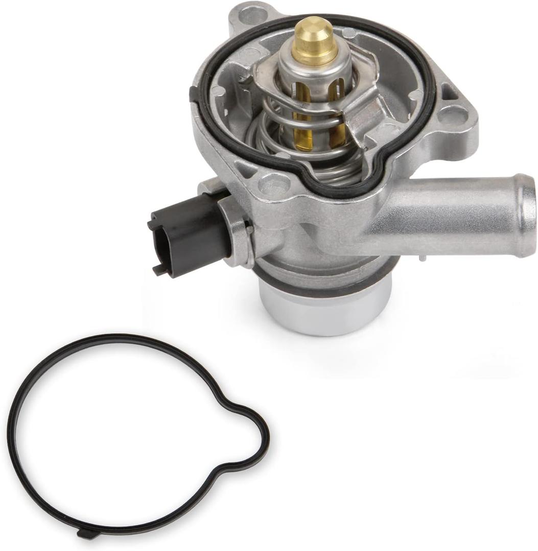 Upgraded Aluminum Engine Coolant Thermostat Housing Assembly Compatible With Buick Encore 2013-2020 Chevy Cruze Sonic Trax 2011-2016 1.4L Replace 55579010