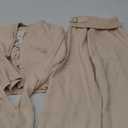 LILLUSORY 2 Piece Knit Sets Women's Trendy Slim Fit Hooded Sweatsuit Sets (Medium, Apricot)