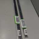 2 x Alumicolor Aluminum Straight Edge with Center Finding Back, 24IN, Black