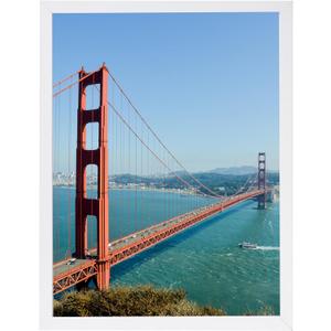 12x17 Picture Frame White for Wall Hanging, 12 x 17 Frame Wall Gallery Photo Frame with Shatter Resistant Plexiglas, White