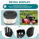 36905 Air Filter & 37122 Filter Cover Compatible with Toro Recycler 20016 20017 20018 Lawn Mower, for Tecumseh OVRM65 OVRM12 LEV100 LEV115 LEV120, Craftsman 33331