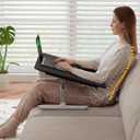 Lap Desk for Bed & Couch, Couch Lap Desk for Adults with Arm Rest, Ergonomic Laptop Desk, Adjustable Height & Angle Bed Table for Working, Reading & Gaming