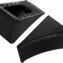 CertBuy 4 Pack Wheel Chock for Trailers, RV Wheel Chocks Heavy Duty, Black Rubber Wheel Chocks, Trailer Wheel Chocks for Car, Travel Trailers, RV, Truck, and ATV, 6.3"4"4"