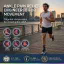 ABIRAM Ankle Brace for Men & Women - Adjustable Compression Sleeve with Wrap, Ion-Matrix Support for Sprained Ankle, Plantar Fasciitis, Achilles Tendonitis Relief - Breathable Gear for Running, Sports, XL