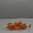 Artificial Berry Stems 32 Pack Fall Floral Picks and Sprays 6.5 Inch Small Orange Berry Branches for Autumn Thanksgiving Christmas Tree DIY Decorations