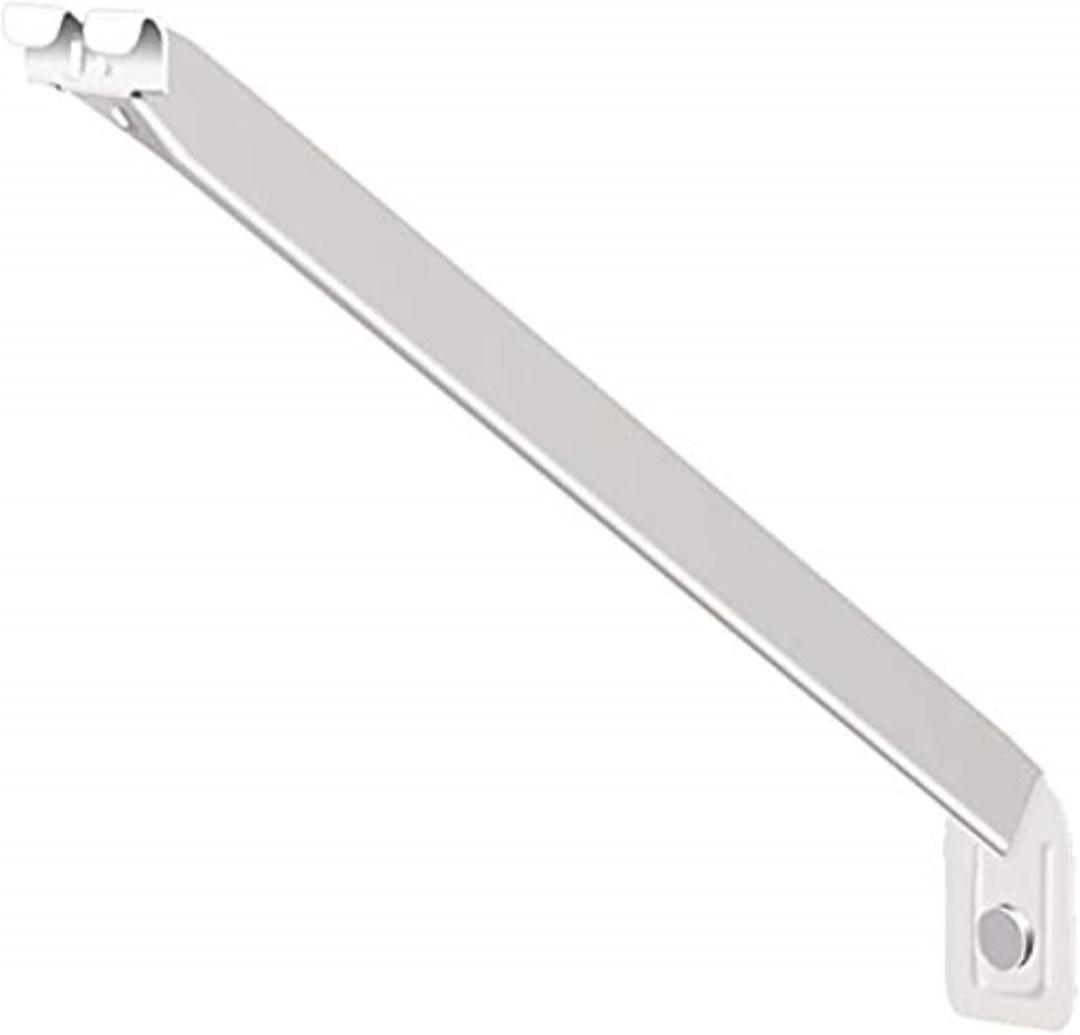 ClosetMaid Wire Shelving Support Brackets for 16 in. Deep Shelves, with Anchors & Pins for Installation, White, 12 Count (Pack of 1)