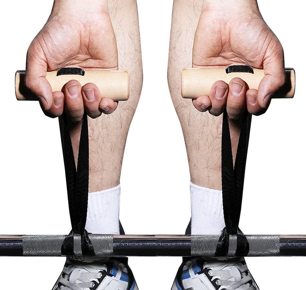 LARA STAR Pull Up Handles Grips Fitness Strap Heavy Duty Cable Machine Handles Training Grip Strength Sling Trainer for Home Gym Pull-up Bars Barbells and Pulling Machines (Beige)