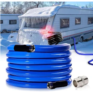 30FT Heated Water Hose for Rv,Heated Drinking Water Hose Antifreeze to -45°F,Great Rv Accessories for Campers,Livestock,Agriculture,Lead and BPA Free