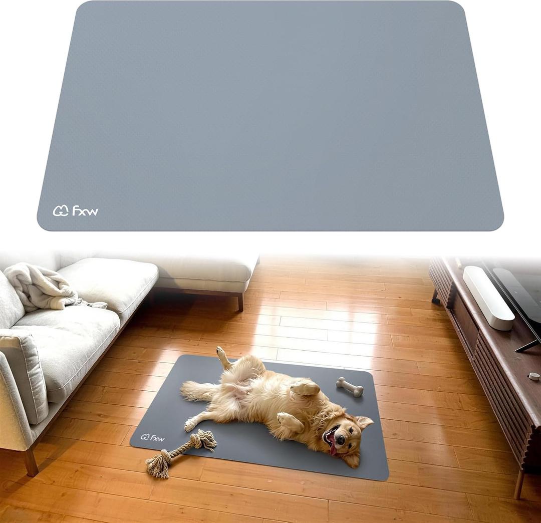 FXW Ultra Waterproof Pet Floor Protector Mat & Under Dog Crate Mat, Resistant & Easy to Clean, 50''L x 31''W