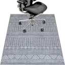 Office Chair Mat for Hardwood Floor&Tile Floor,36"X 48" Heavy Duty Desk Chair Mat for Hard Floors,Under Desk Rug for Rolling Computer Chair,Anti Slip,Low Pile Carpet Floor-Grey