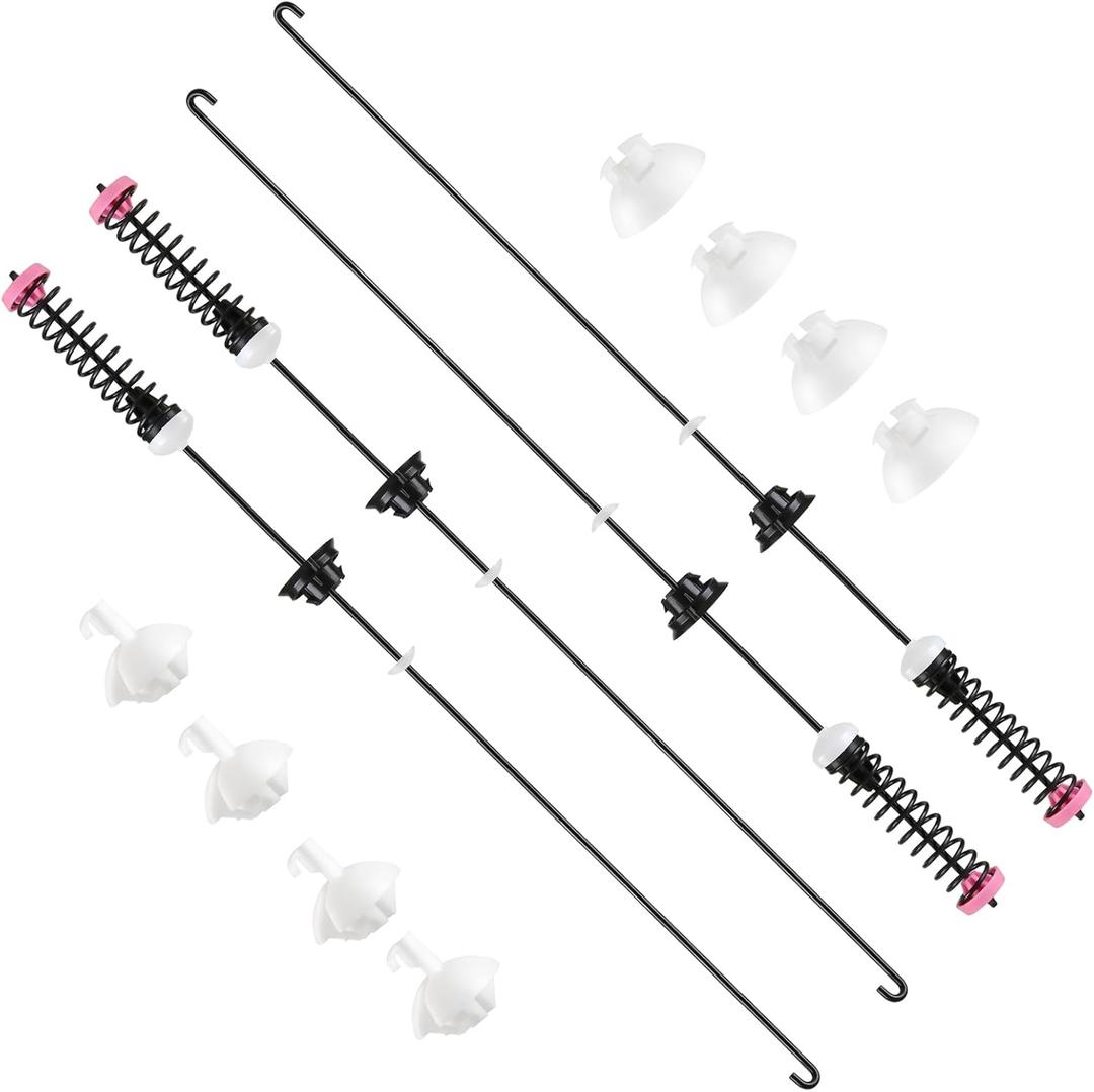 Upgrade (2026) W11130360 Washer Suspension Rod Kit 4pcs Compatible with Whirlpool Maytag Kenmore Washer, Replacement Part W10683562 W10859079 W10901041 W11033800 4843104 AP6262442 PS12347545