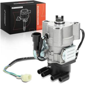 A-Premium Ignition Distributor with Cap and Rotor Compatible with Honda Accord 1987-1989, Prelude 1985-1987, 2.0L
