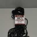 30ft Black Outdoor Extension Cord Waterproof, UL Listed, 16/3 SJTW Heavy Duty 3 Prong, 16 Gauge 13A Power Cord Ideal for Indoor Outdoor Lights, Appliances, and Lawn