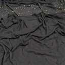 WDIRARA Men's Rhinestone Mesh Sheer T Shirts Sparkle Crew Neck Short Sleeve Casual Tee Top(Black, Medium)