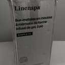 Linenspa Memory Foam Mattress Topper, Twin XL Size - 3 Inch Gel Infused Memory Foam - Plush Feel - Cooling and Pressure Relieving - CertiPUR Certified - Dorm Room Essentials