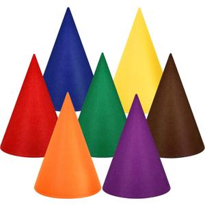 SATINIOR Gnome Hats Felt Crayon Accessory Fairy Dunce Witch Dwarf Cone Hat for Adult Halloween Christmas (Multicoloured)