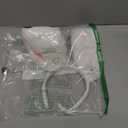 Light Up Bunny Ears Headbands Led Glow Hair Hoop Luminous Rabbit Ears Hair Bands Furry Bunny Headpiece for Women (White Pink)