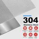 304 Stainless Steel Mesh, 47in x 10ft, 20 Mesh, Sturdy Metal Screen Roll for Window, Door, Air Vents, Filter, Cage, Garden, Patio, Pet (Sliver, 47inch x 10feet)