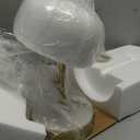 PORTRES Cordless Table Lamp Rechargeable Battery Operated Mushroom lamp Opal Glass Shade 3 Way Dimmable LED Touch Outdoor Lamp for Camping Bedroom Dining Living Room Beside Patio Restaurant,Gold