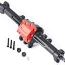 MOHERO TRX4M Extended Front Rear Axles Set - +4mm Aluminum Alloy Complete Axles for 1/18 Scale RC Crawler Car Upgrade Part (Rear Axles)