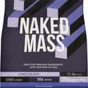 NAKED Chocolate Mass Gainer - All Natural Weight Gainer Protein Powder - 12LB Bulk, GMO Free, Gluten Free & Soy Free. No Artificial Ingredients - 1,360 Calories