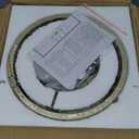 Rpzloila Crystal Ceiling Light, Modern Semi Flush Mount Ceiling Light, Gold Crystal Chandelier for Kitchen Bedroom Bathroom Entryway (Bulb not Included)