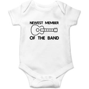 AW Fashions New Member Of The Band Baby Bodysuit Funny Family Newborn Outfit for Boys or Girls Clothing 6M