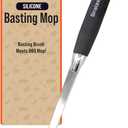 Grill Basting Brush, Silicone BBQ Basting Brush for Cooking Oil & Sauce, Heat-Resistant Baster for Grilling, Barbecue Tool, Dishwasher-Safe Food Basting Mop for BBQ, Smoking & Roasting