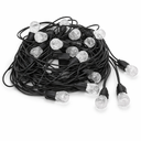 Outdoor String Lights Extension Cord with 24 LEDs Bulbs
