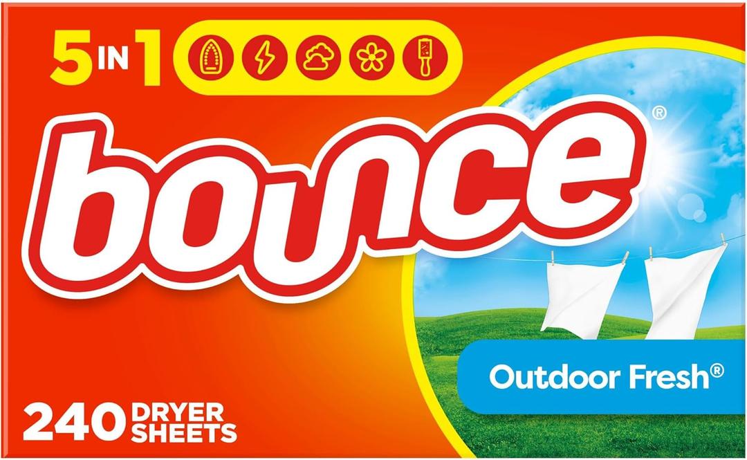 Bounce Fabric Softener Sheets, Outdoor Fresh Scent, 240 Count