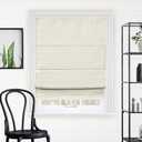 CHICOLOGY Roman Shades for Windows, Blackout Window Treatments for Home, 31" W X 64" H, Del Mar Moon Shell (Blackout)