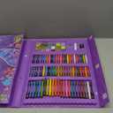 homicozy Art Supplies for Kids Ages 4-12,Mermaid Drawing Sets Art Case, Coloring Kits with Double Sided Trifold Easel, Crayon, Colored Pencil, Marker, Coloring Book, Drawing Stuffs Gifts for Girls Age 4-6-8