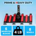 Sepetrel Commercial Grade Pool Vacuum Head with Wheels,14" Extra-Wide & Weighted Flexible Heavy-Duty Vac Cleaner for Effortless, Deep Cleaning